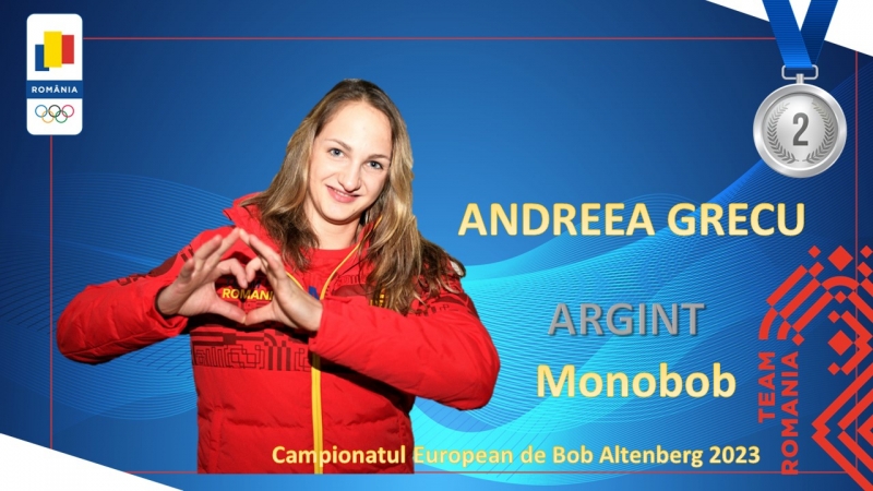 Andreea Grecu - vicecampioana europeana la monobob!