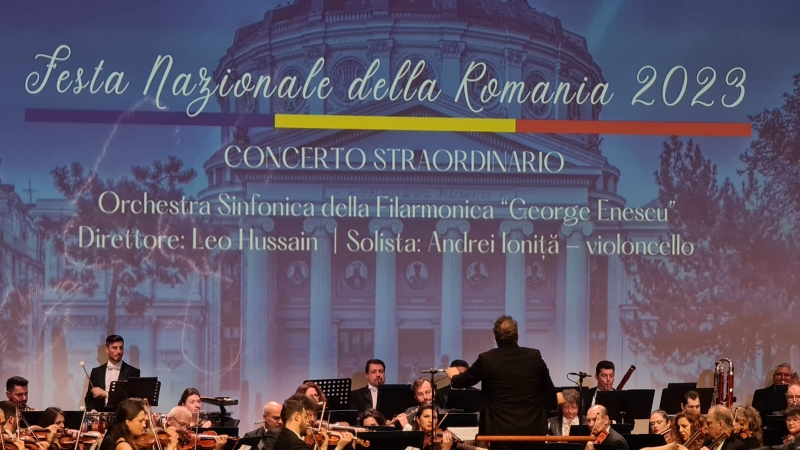 Eveniment diplomatic si cultural la Roma: concertul Filarmonicii George Enescu la Auditorium Parco della Musica